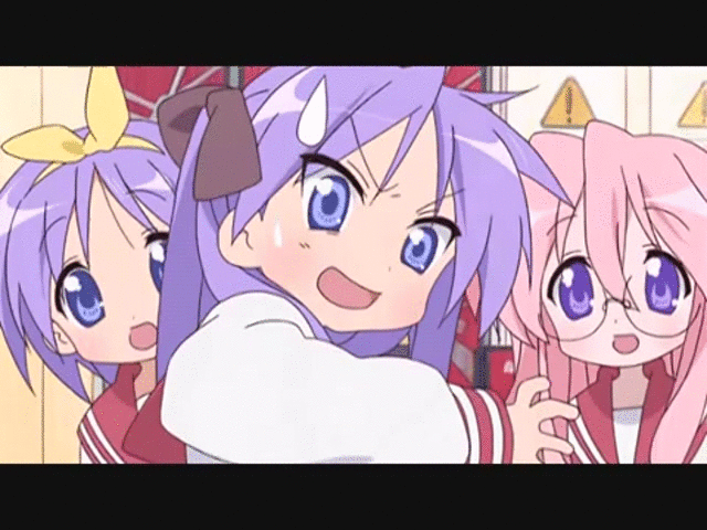 Overdreven aluminium hjemmelevering Lucky Star GIF- Twitching Kagami by Garfieldfan22 on DeviantArt
