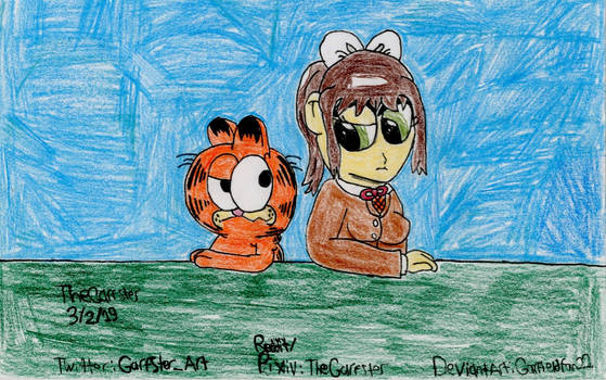 [Garfield x DDLC] Garfield and Monika