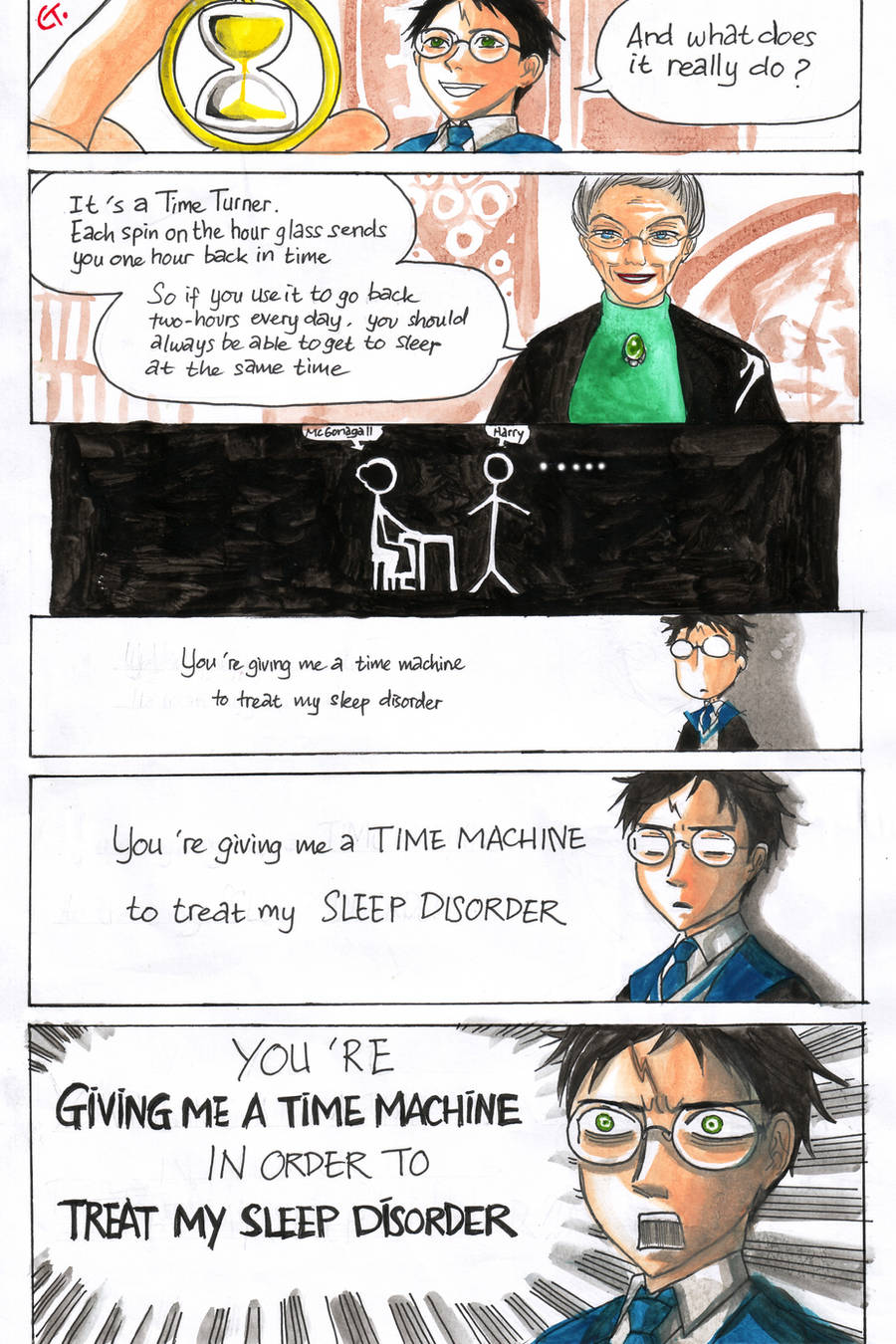 Harry received Time Turner by dinosaurusgede