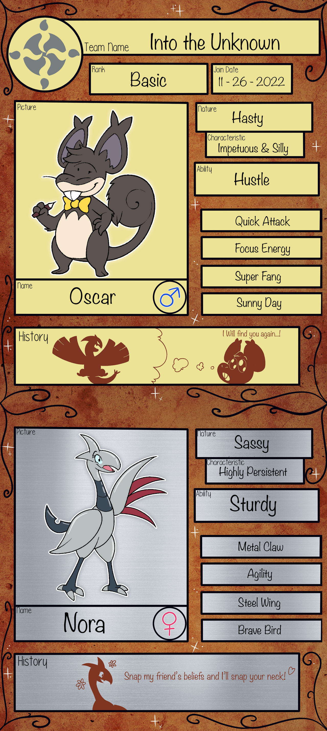 PMD-S Team: Into the Unknown App by IDEK-Draws on DeviantArt