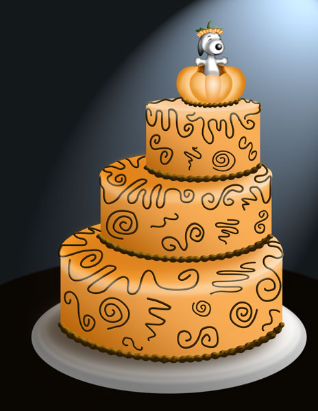 The Great Pumpkin Wedding Cake