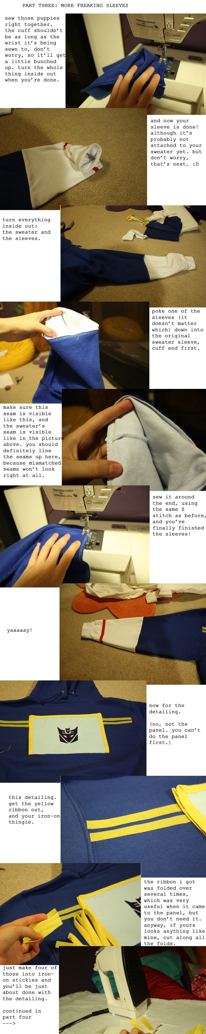 soundwave hoodie tutorial: pt3