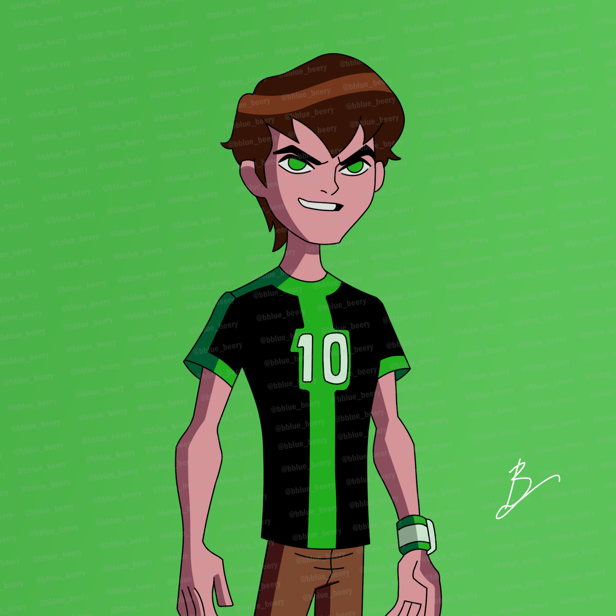 Ben W/ Old Hairstyle (Green T-Shirt) by BlueBeery19 on DeviantArt Ben W/ Old Hairstyle (Green T-Shirt) by BlueBeery19 on DeviantArt