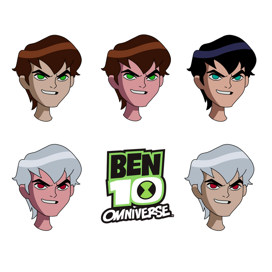 Ben 10 | Flashback Hair All Color (Transparent) by BlueBeery19 on ...