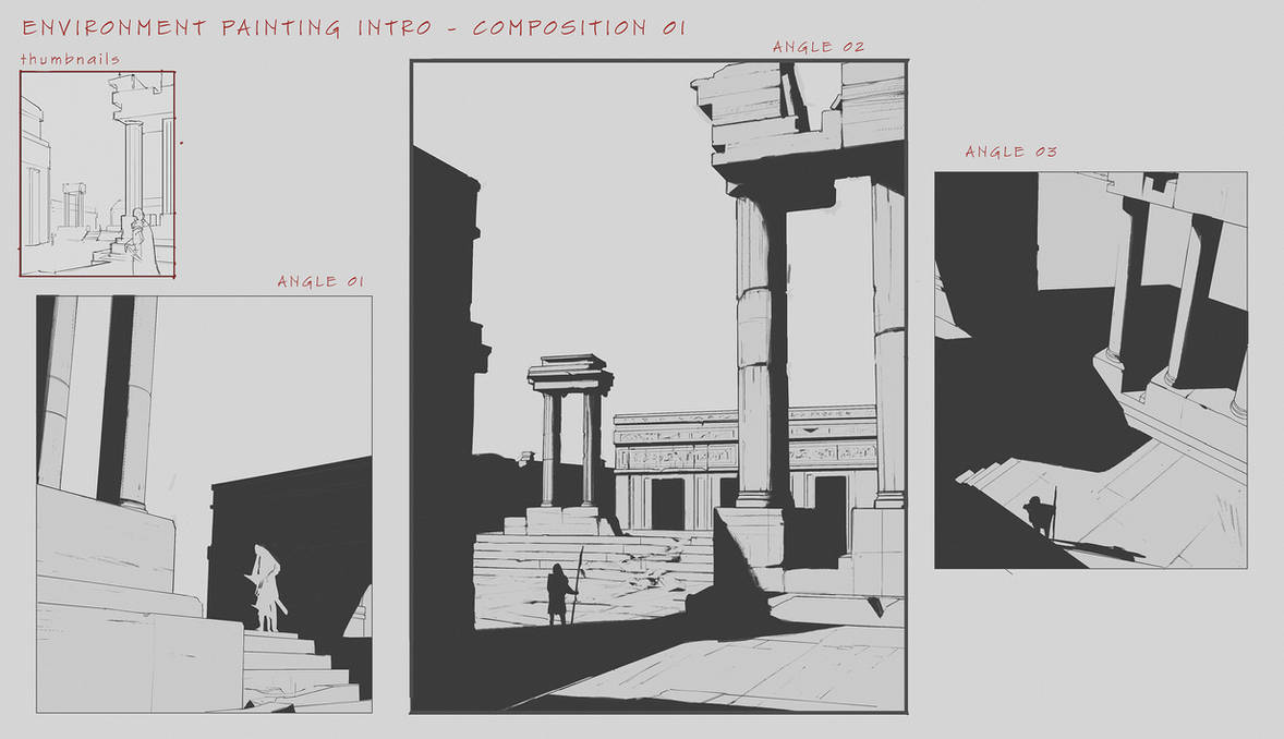 Environment Design Composition Studies by FranklinChan