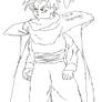 SSJ Gohan DBZ Uncoloured