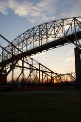 bridges and sunsets.