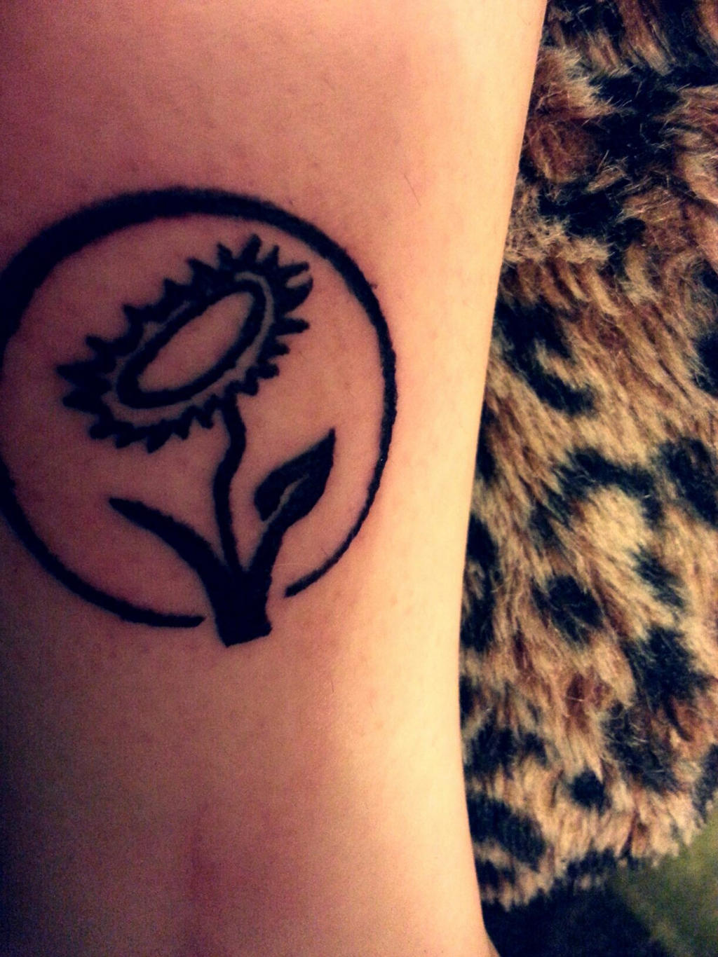 Vegan Flower Tattoo Selfmade by halvarknutson on DeviantArt