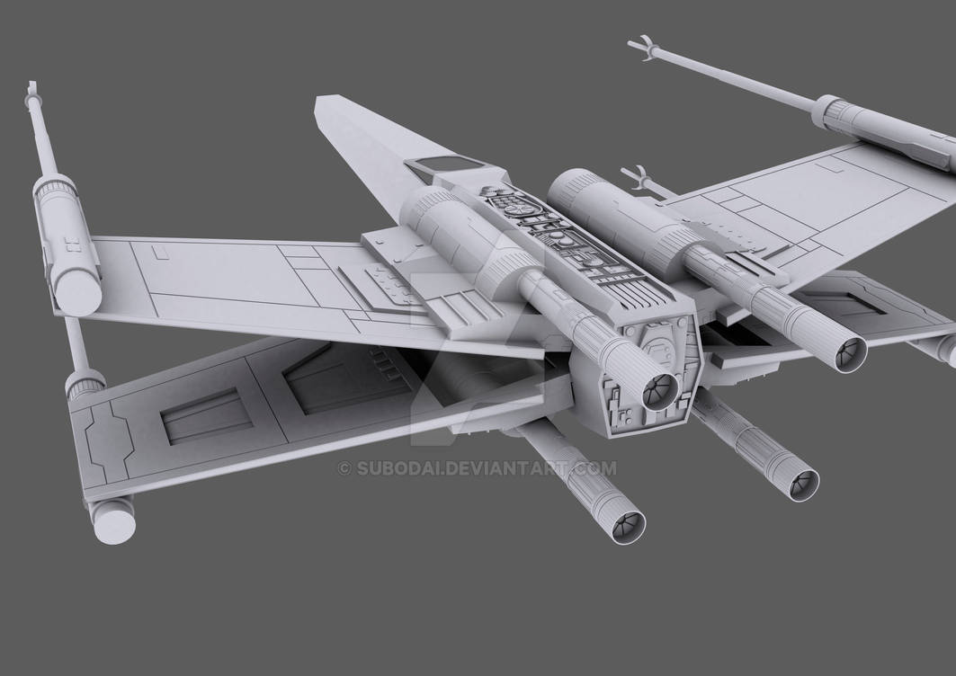 3D X-Wing WIP Print copy by Subodai on DeviantArt 3D X-Wing WIP Print copy by Subodai on DeviantArt