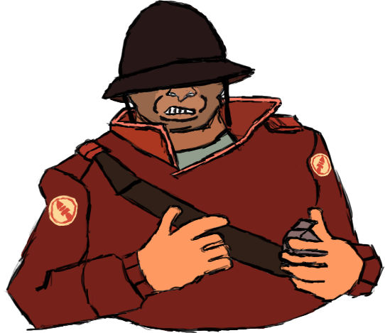 Tf2 Soldier Fan Drawing by Yahuda on DeviantArt