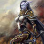 Draenei Female Warrior Art - World of Warcraft