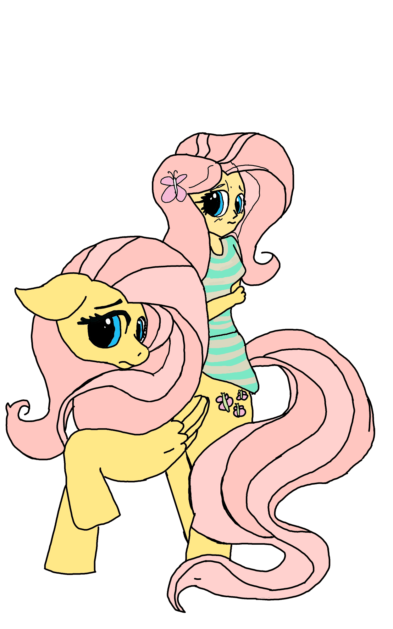 Fluttershy Humalos - Color by Laupin on DeviantArt