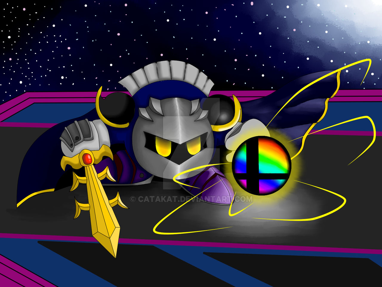 Super Smash Bros: Meta knight by Catakat on DeviantArt