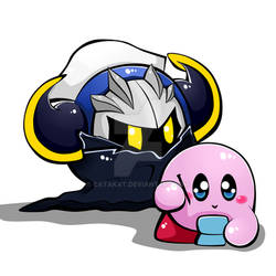 Meta knight and kirby