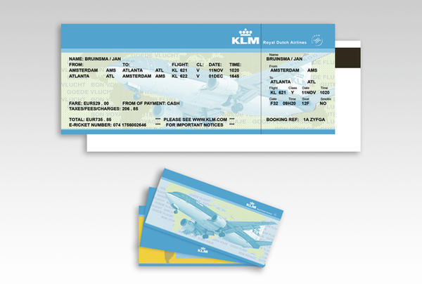 KLM Boarding Pass 2