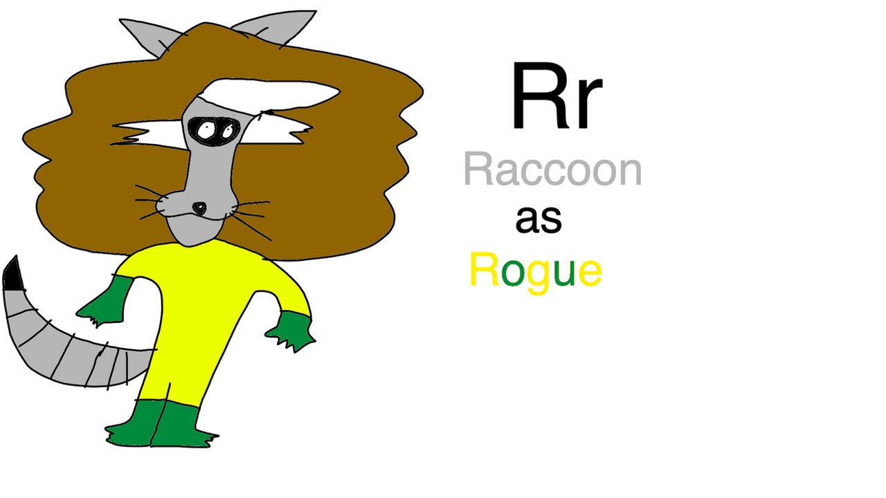 ABC Month - Raccoon as Rogue by Darthzookeeper on DeviantArt