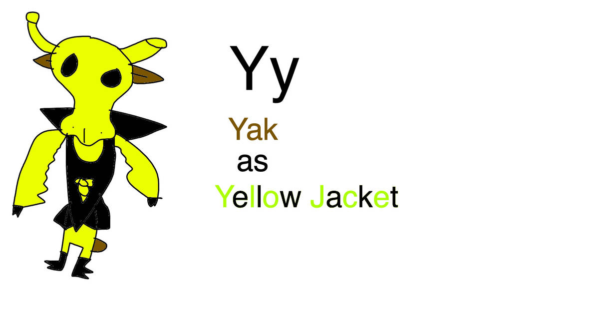 Abc Yellow Jacket ABC Month - Yak as Yellow Jacket by Darthzookeeper on DeviantArt