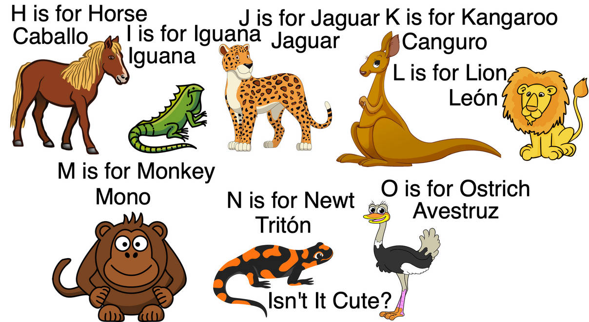 Geoffrey's Animal Alphabet Animals in E And S 2 by Darthzookeeper on