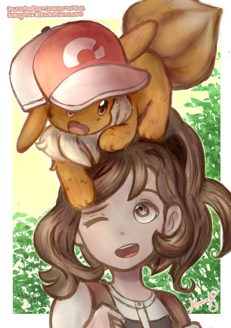 Pokemon Let's Go! Eevee! by LittleMissDrawsAlot on DeviantArt