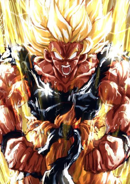 Super Saiyan Goku Rages!! by stynlfuuta by Savageman53 on DeviantArt
