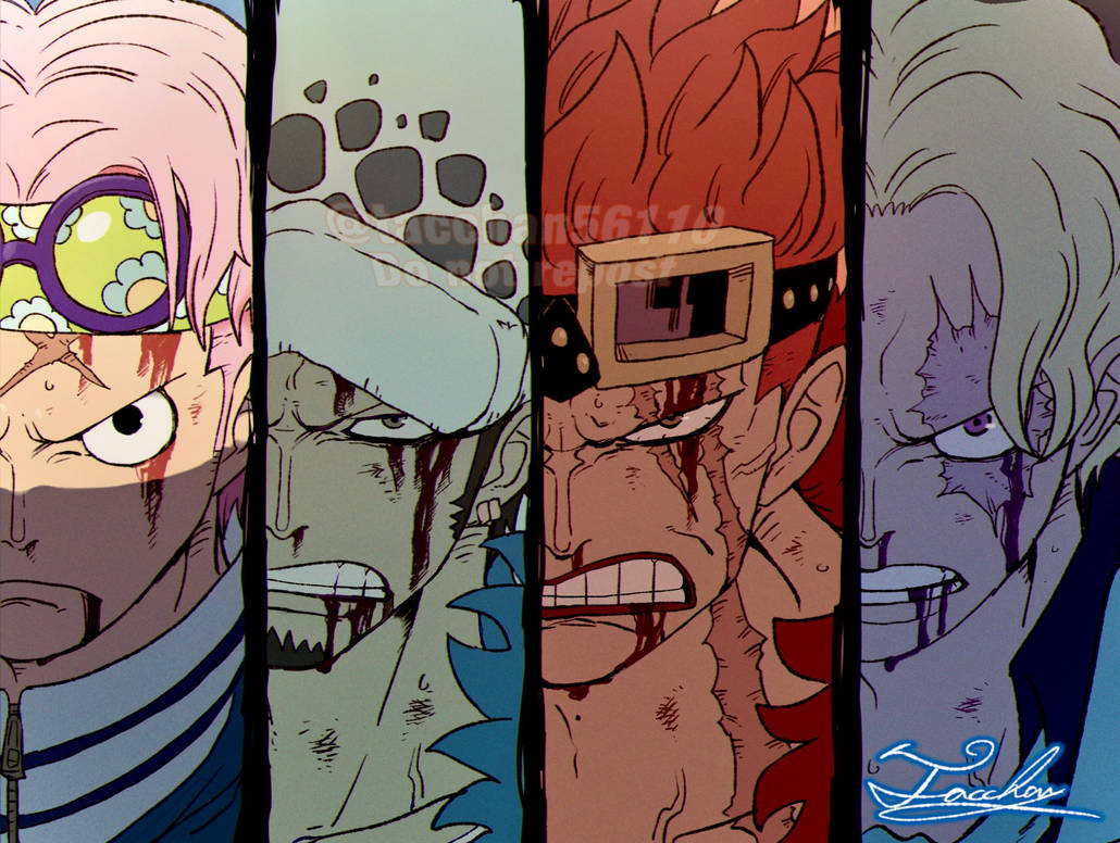 Koby, Law, Kid Sabo by Tacchan by Savageman53 on DeviantArt