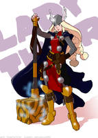 Toshinho Lady Thor - colored