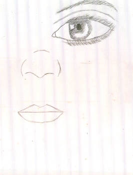 Facial features sketch