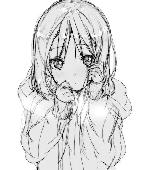 Shy anime girl sketch by crystaldemon0765 on DeviantArt