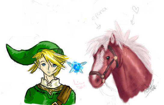 Link, Epona n Navi