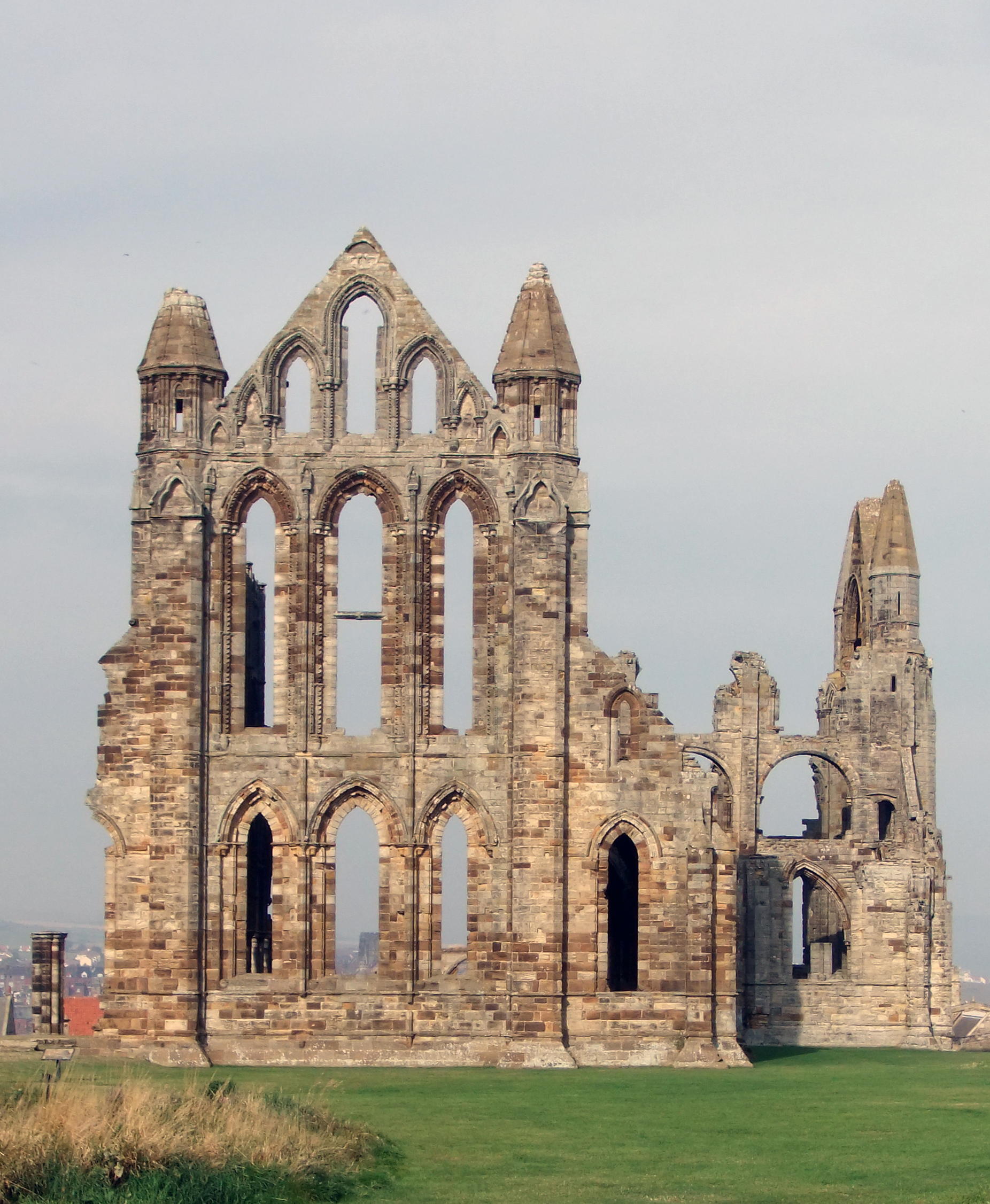 St. Hilda's Abbey on Whitby's East Cliff (UK)