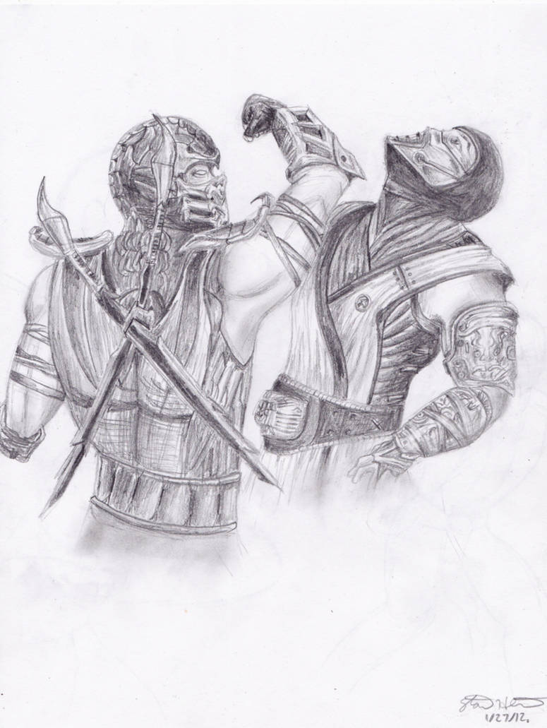 Mortal Kombat: Scorpion and Sub-Zero by StanTheMan02 on DeviantArt