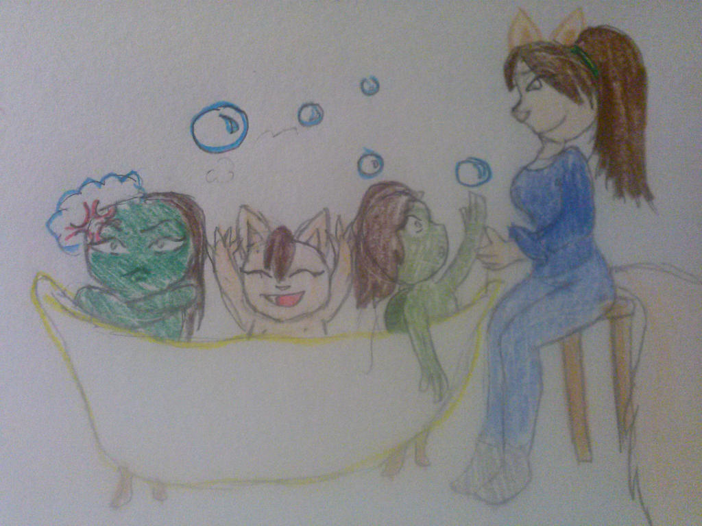 bath time by LittleBLueSHarK on DeviantArt