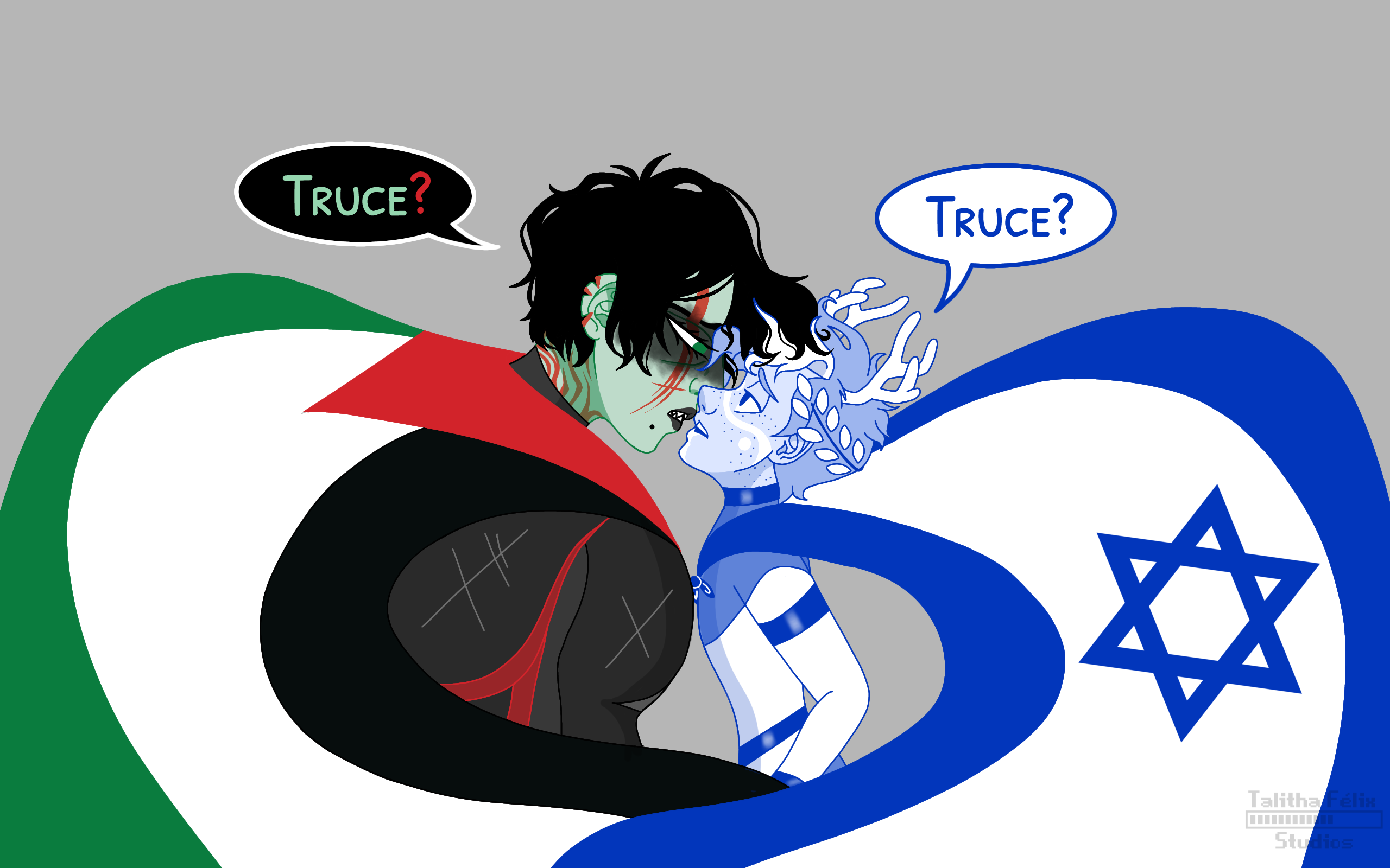 Matching Israel Palestine X Israel by TalithaFelixStudios on DeviantArt