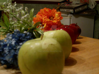 Apples, Flowers Still Life 5