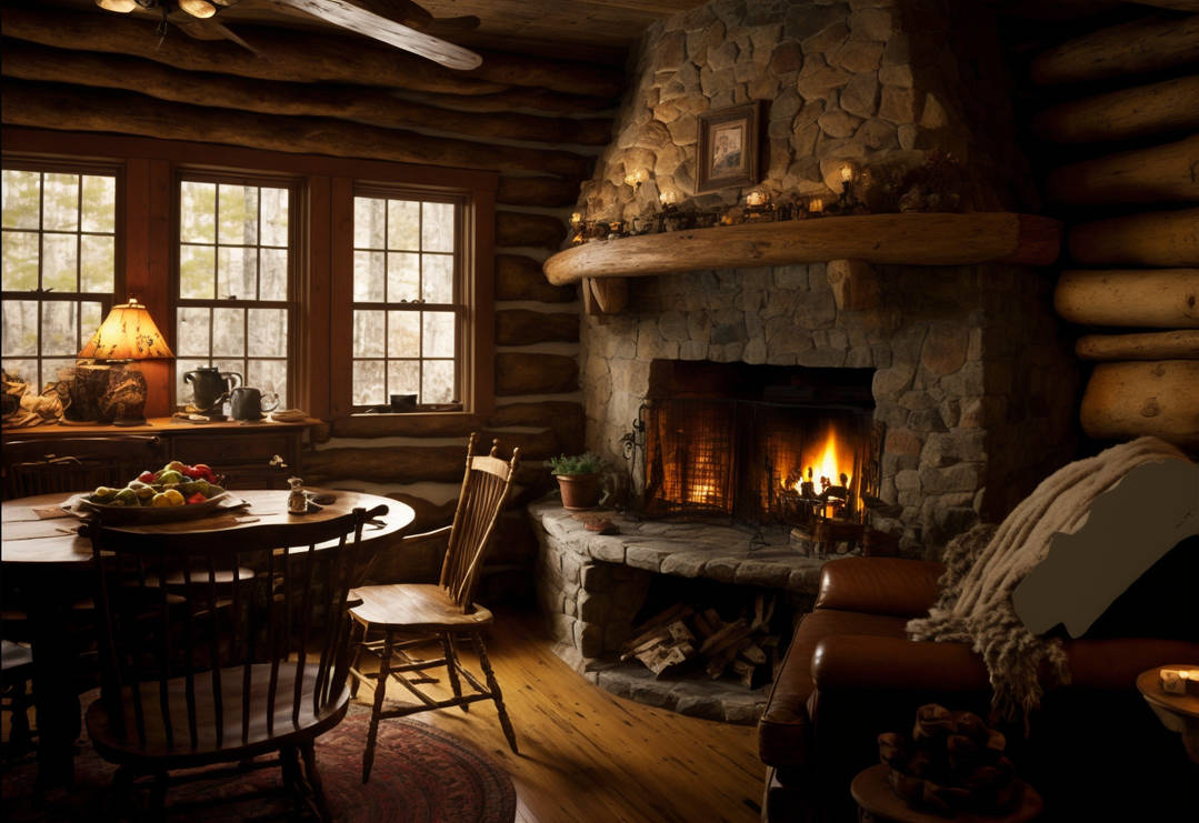Cozy Cabin Interior - 1 by ArgoCityArtworks on DeviantArt