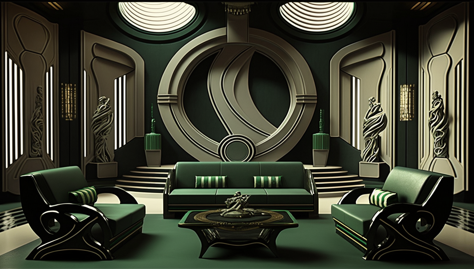 Romulan Living Room Concept - 1 by ArgoCityArtworks on DeviantArt