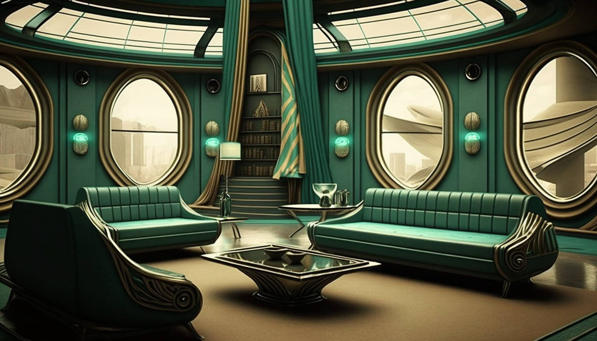Romulan Living Room Concept - 2 by ArgoCityArtworks on DeviantArt