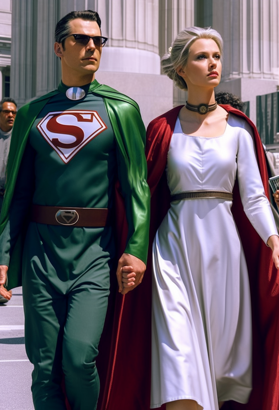 Zor-El and Alura taking a stroll in Kryptonopolis by ArgoCityArtworks ...
