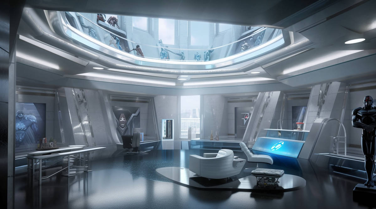 Kryptonian Computer Kryptonian Home Interior Concept - 5 by ArgoCityArtworks on DeviantArt
