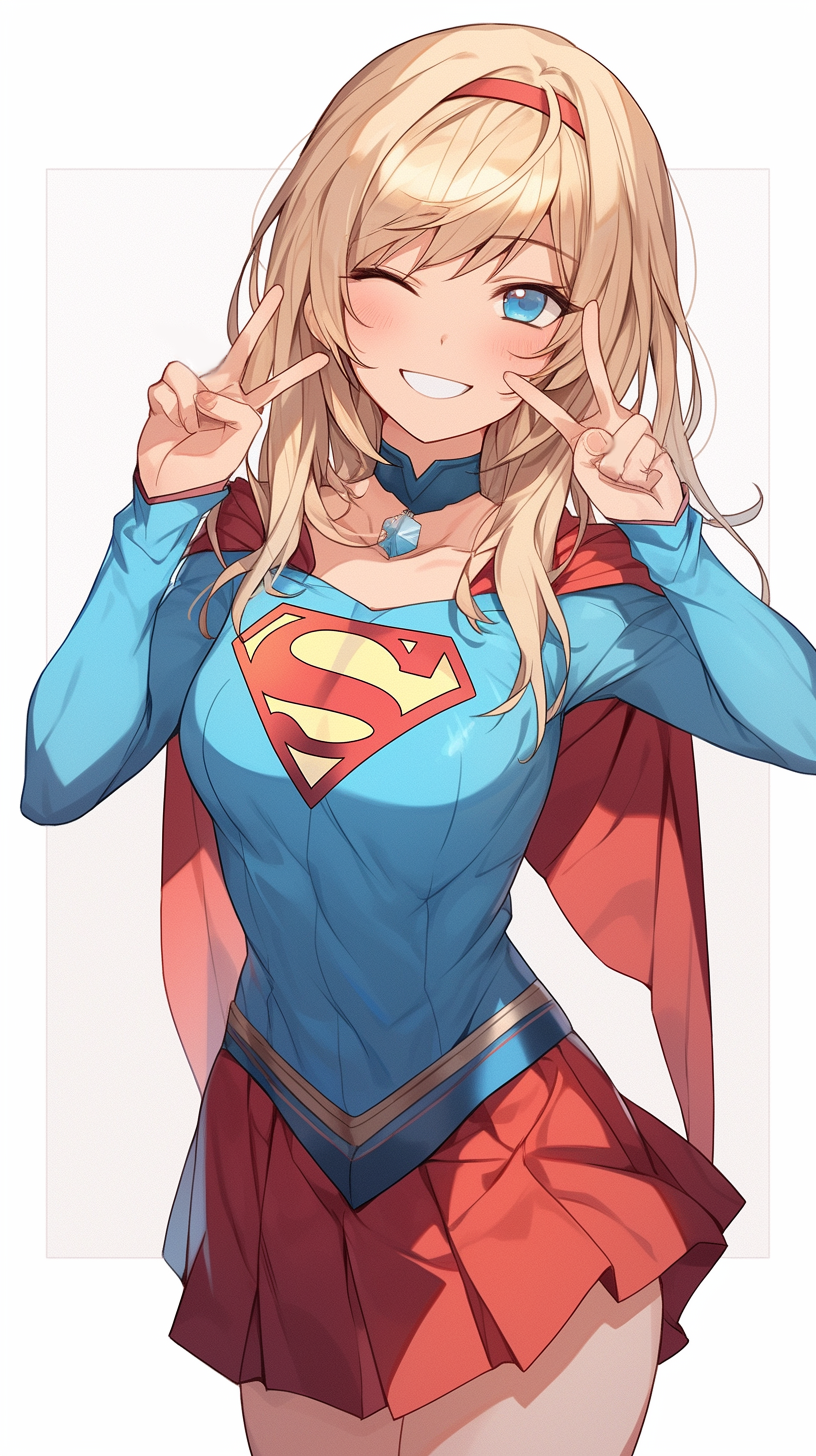 Cute Anime Supergirl by SUPERGIRLFANATIC99 on DeviantArt