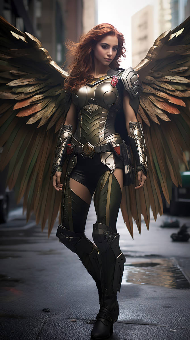 Hawkgirl (Isabela Merced) in Superman Legacy by ArgoCityArtworks on