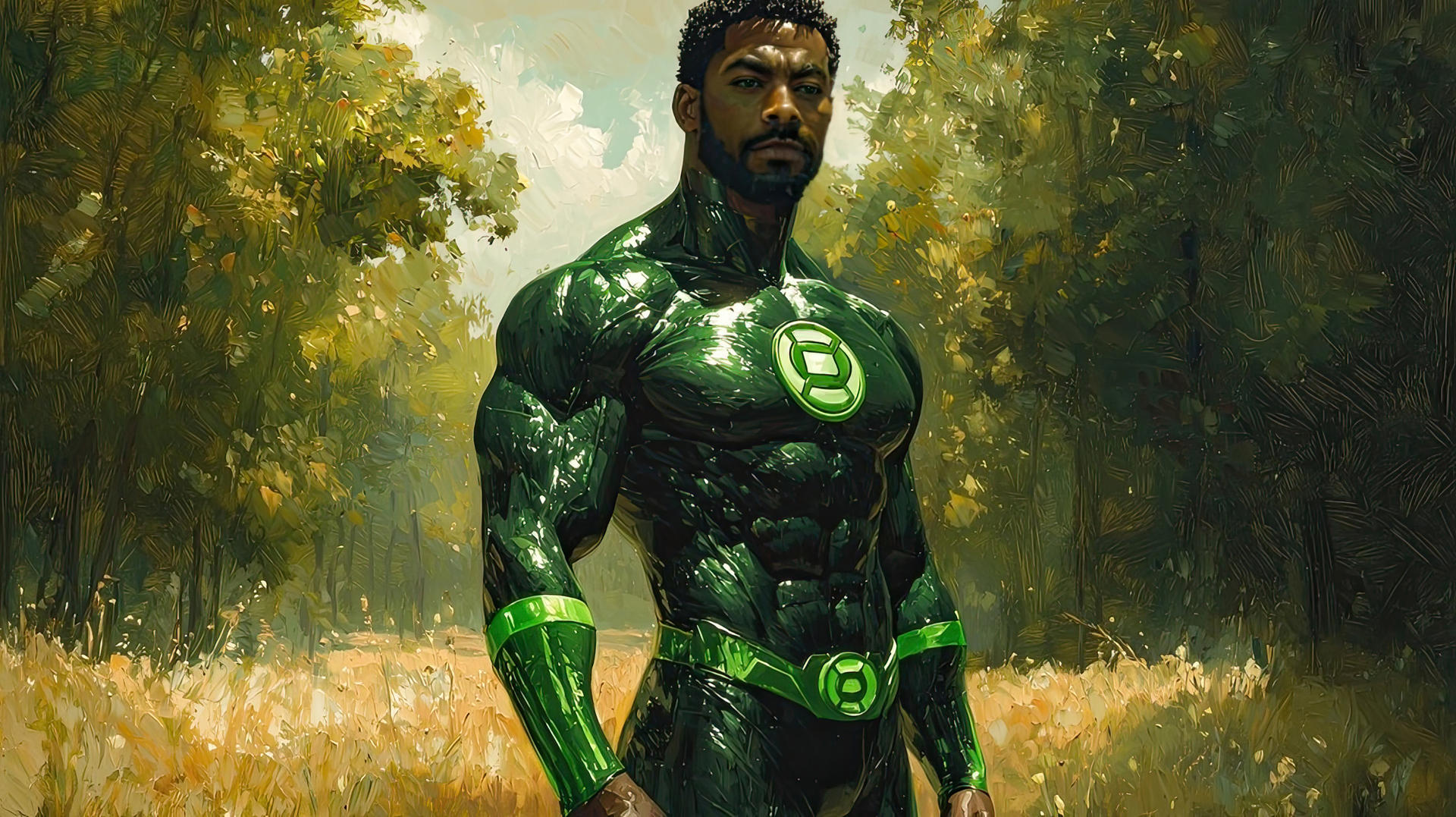Aaron Pierre as Green Lantern, John Stewart by ArgoCityArtworks on