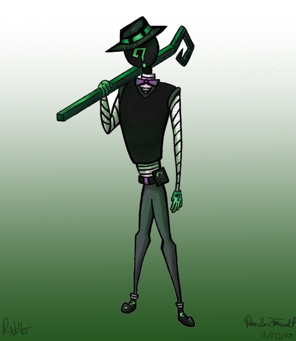 Color Swapped Riddler Riddler Color Test by Cyber-Artz on DeviantArt