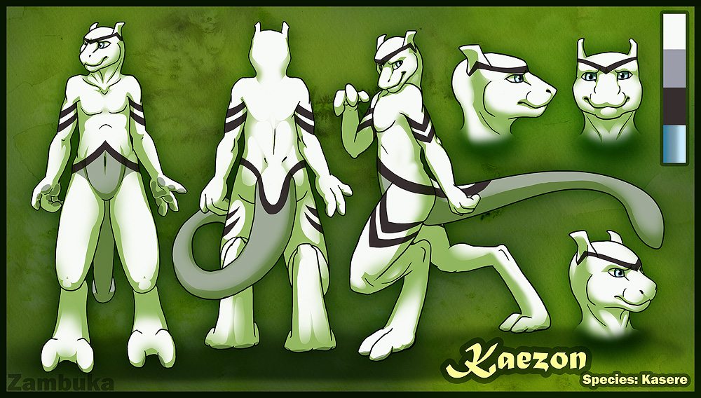 Kaezon Ref Sheet by Zambuka