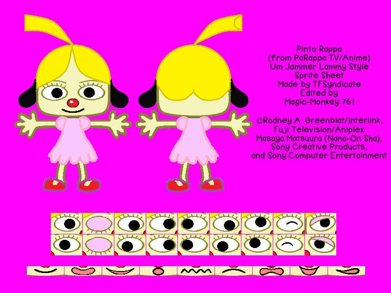 Pinto Rappa Model Pinto Rappa UJL Style Sprite Sheet by MamonFighter761 on DeviantArt