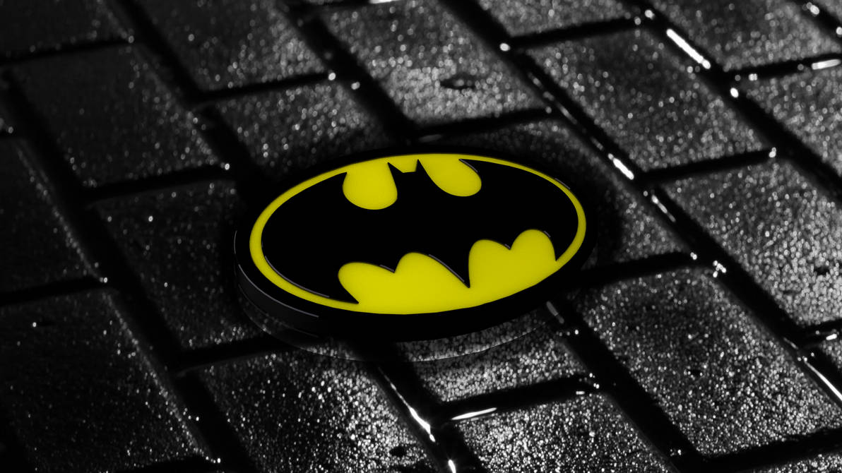 Batman 3D logo Wallpaper by RainbowZz-Design on DeviantArt Batman 3D logo Wallpaper by RainbowZz-Design on DeviantArt