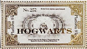 Hogwarts ticket