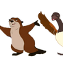 Beaver and Goose PNG
