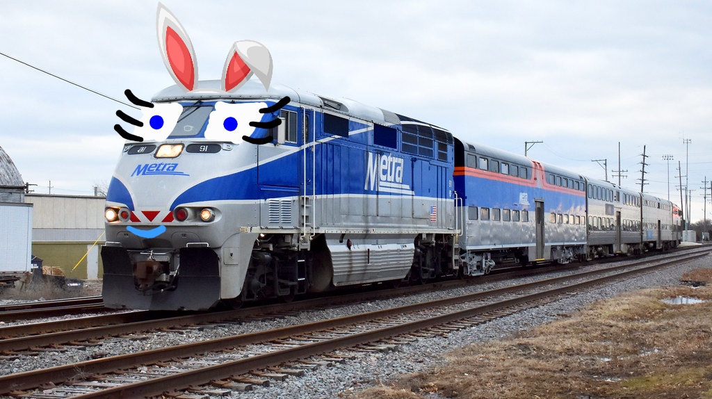 Ears Train Guys I am look so cute with my bunny ears Train! by Coaster3002 on ...