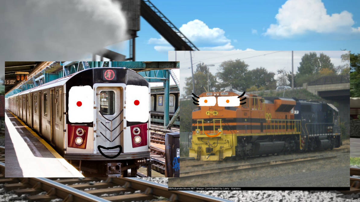 MTA R188 Rail meets new assistant PW Rail! by Coaster3002 on DeviantArt